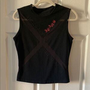 Versace Black Sleeveless Top